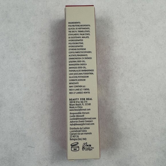 Beauty For Real Lip Revival Hi-Shine Hydrating Lip Oil Raspberry Beret 6ml NEW - Picture 5 of 7